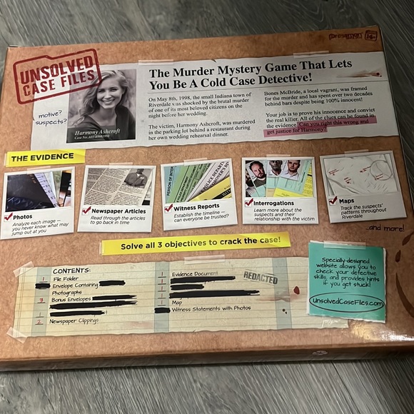 Police investigation game. Murder. Paid $28 for it at target - Picture 2 of 2
